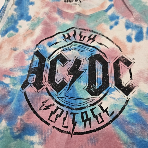 AC/DC Tie Dye Medium sleeveless shirt - Picture 2 of 8